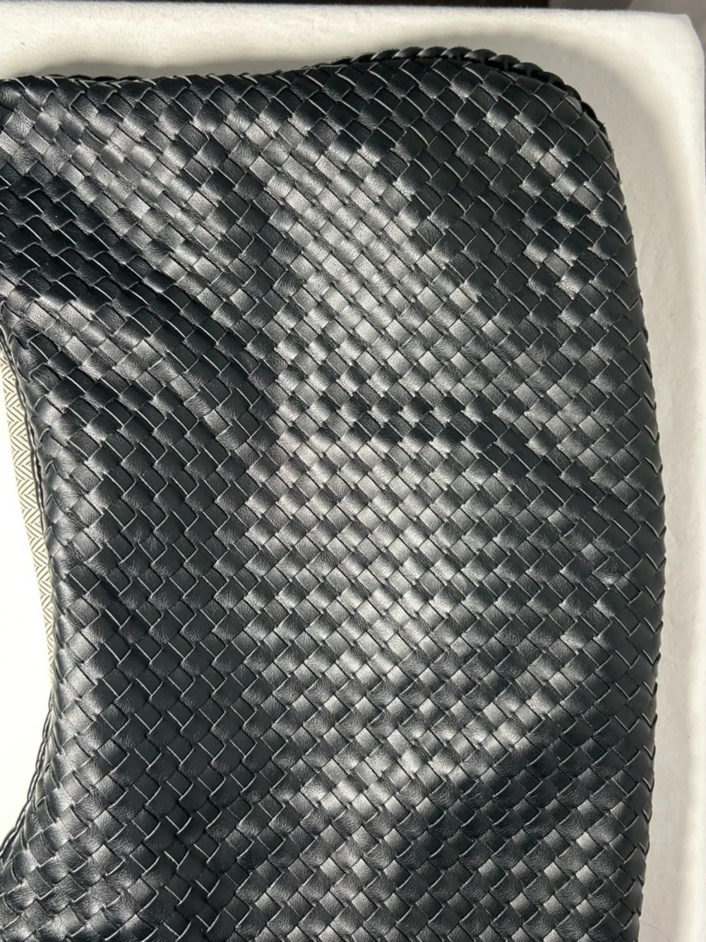 Urban Expressions | Victoria | Black Woven | Vegan Leather | Slouchy Hobo Bag